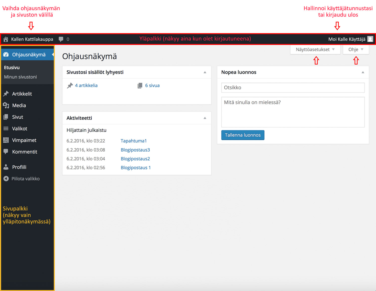ohjausnakyma